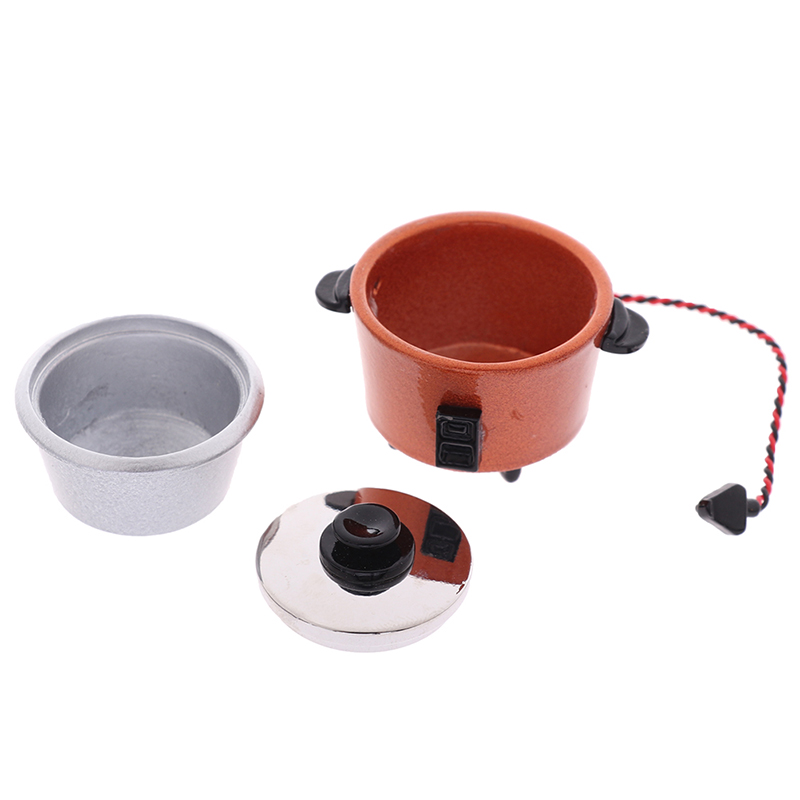 Kitchen Appliances For Gift - 1/12 Ölçekli Dollhouse Minyatür Pirinç Ocak