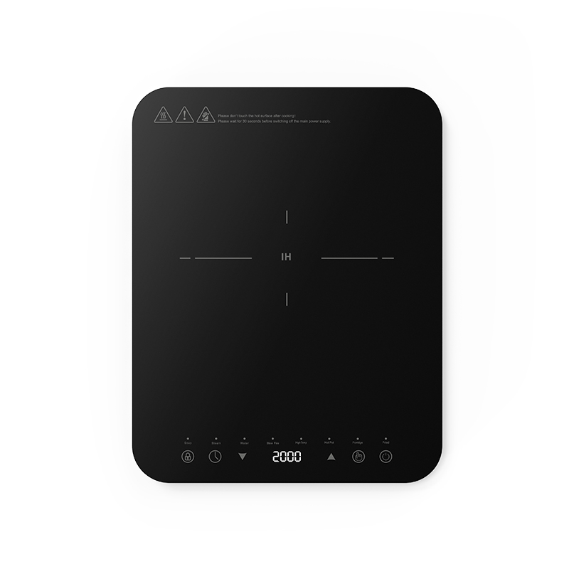 Induction Cooktop Portable - Çift ısı dağılımlı indüksiyonlu pişirme bölgeleri,