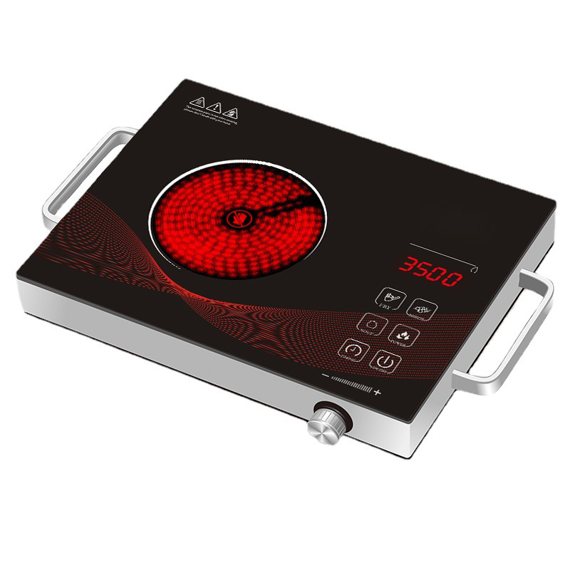 Induction Cooktop Portable - 3500W Yüksek Güçlü Seramik Ocak, Siyah