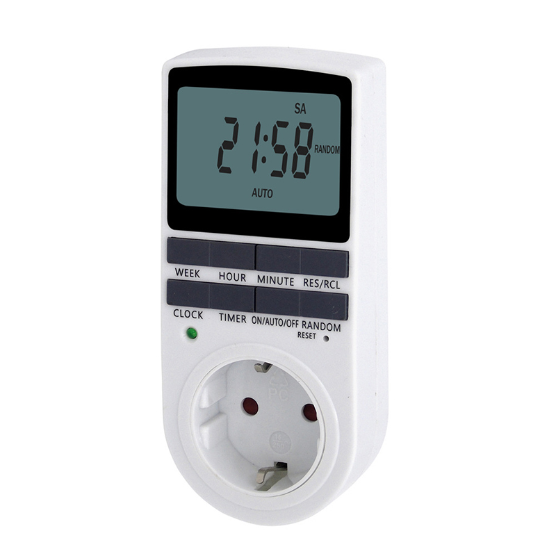 Kitchen Appliances Outlet - Dijital Zamanlayıcı Anahtarı Elektronik 12/24 Saat