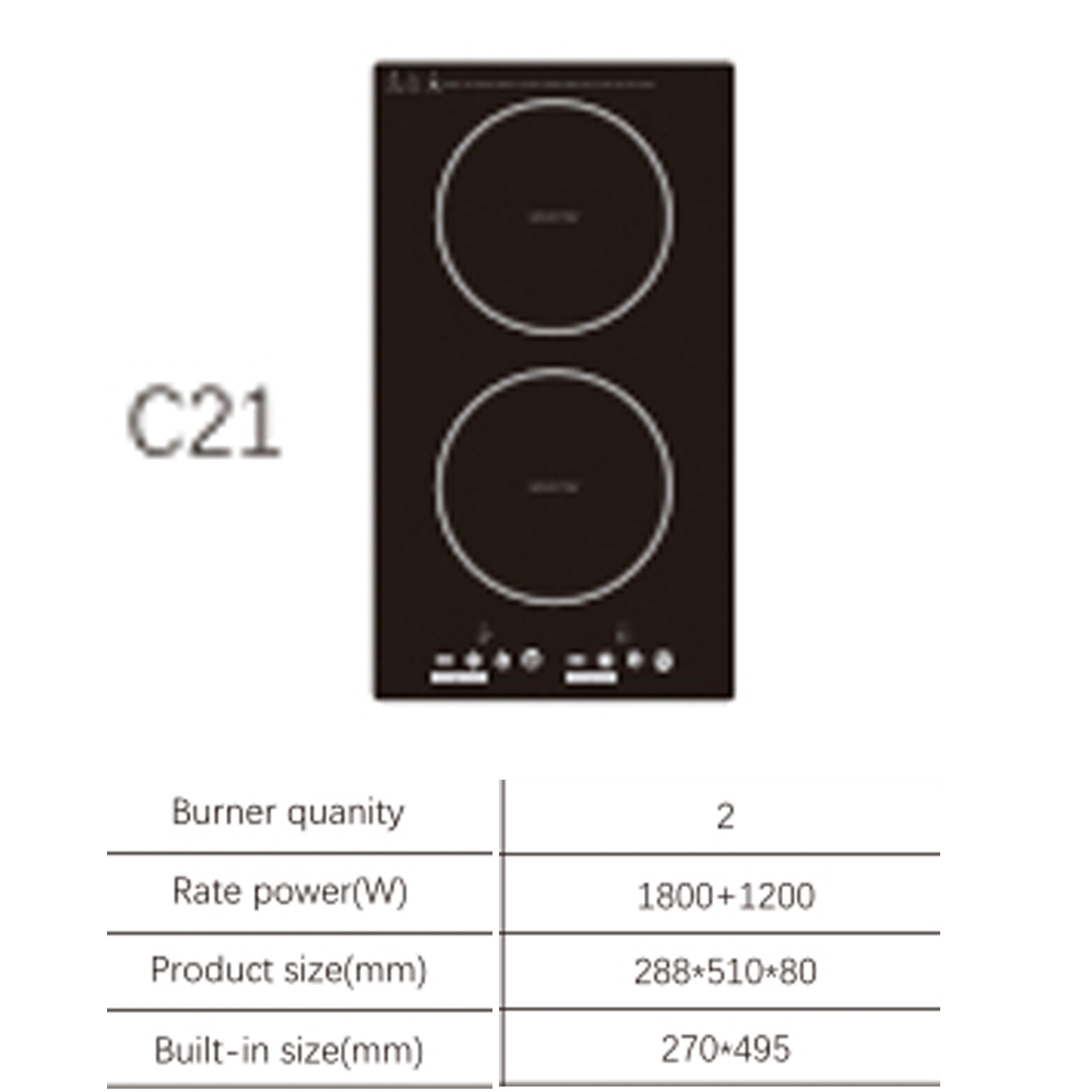 Induction Cooktop Portable - Elektrikli Çift Isıtıcı Ocak Seramik Ocak