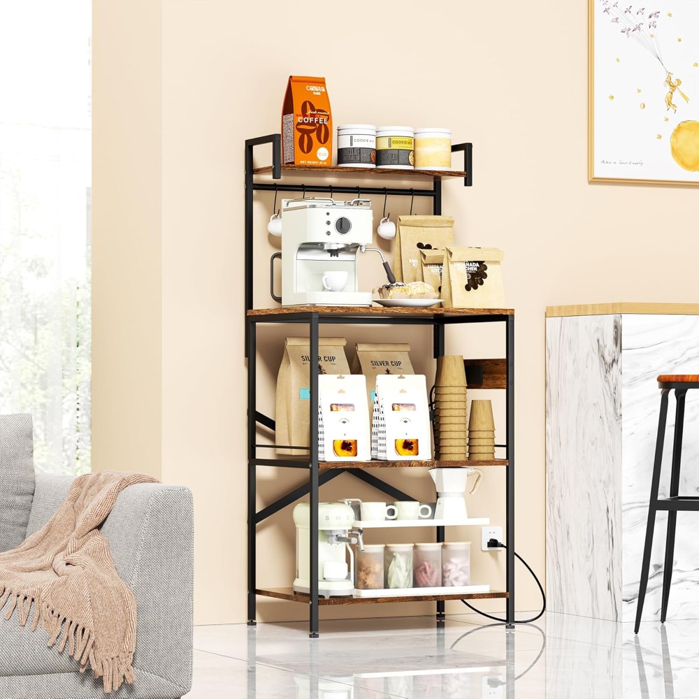 Kitchen Appliances Outlet - 6 Kancalı, Mutfak Gereçleri Düzenleyici, Prizli