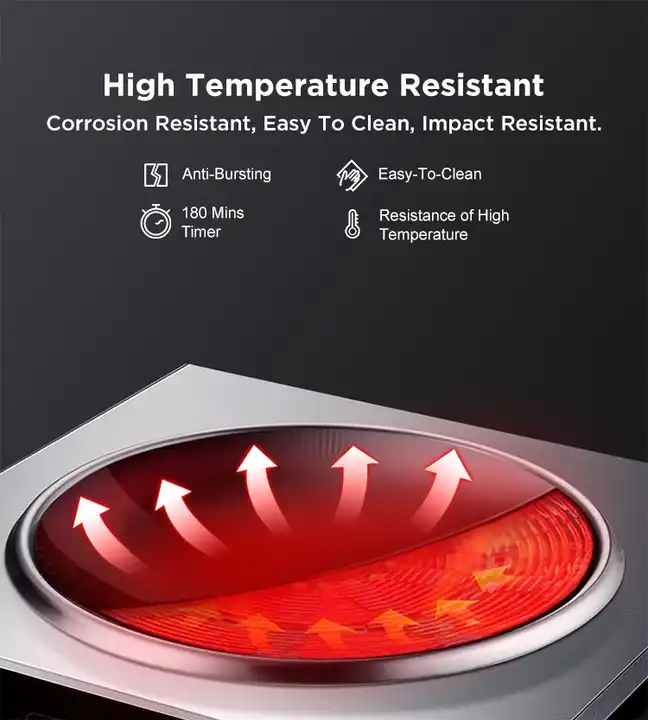 3500W Konkav Düz Ticari Elektr - Induction Cooktop Portable incelemesi ve fiyatı