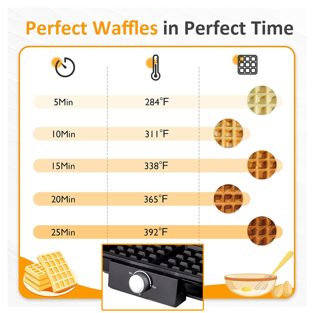 4 Dilimli Belçika Waffle makin - Waffle Iron Belgian incelemesi ve fiyatı