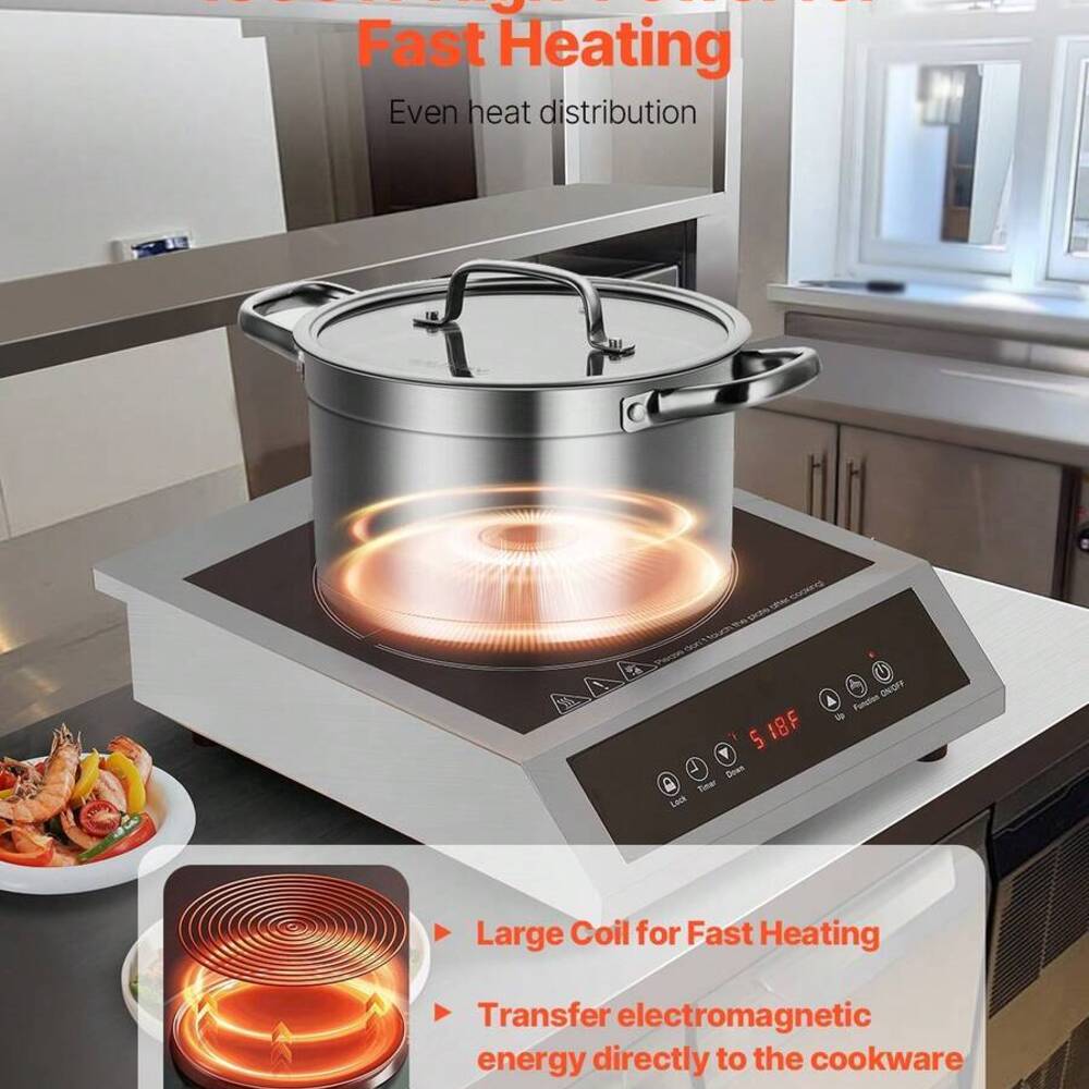 Taşınabilir Ocak, 1800W Ticari - Induction Cooktop Portable incelemesi ve fiyatı