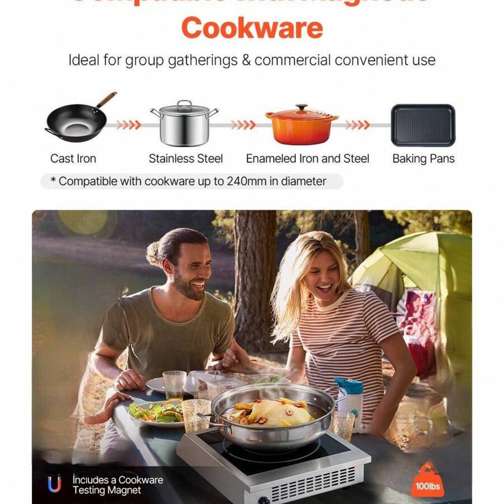 Taşınabilir Ocak, 1800W Ticari - Induction Cooktop Portable incelemesi ve fiyatı
