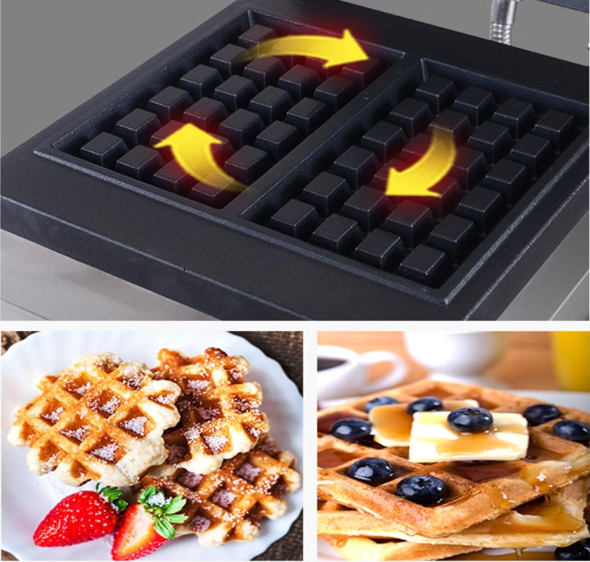 Ticari Kare Belçika Waffle Mak - Waffle Iron Belgian incelemesi ve fiyatı